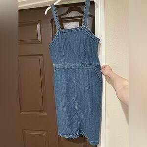 Universal Thread Blue Denim Midi Dress